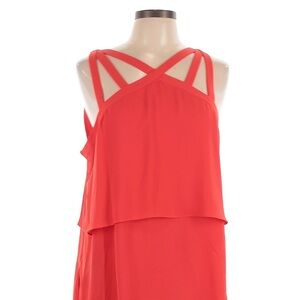 BCBGMaxAzria Gorgeous Strappy Red Layered Sleeveless Top
